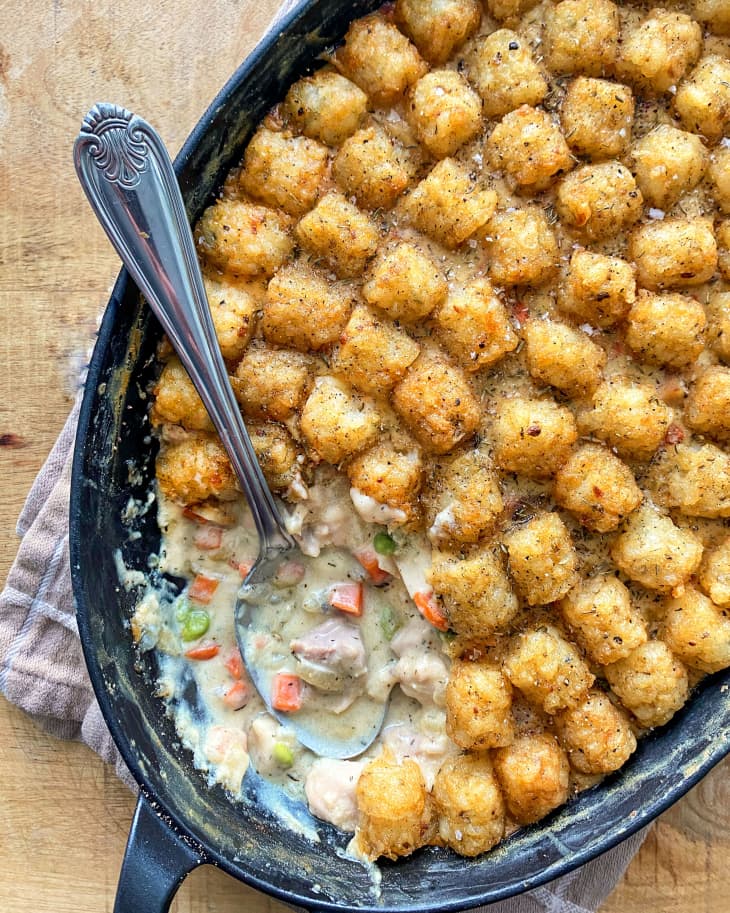 Molly Yeh s Chicken Pot Tot Hot Dish Is My Definition of Comfort Food The Kitchn